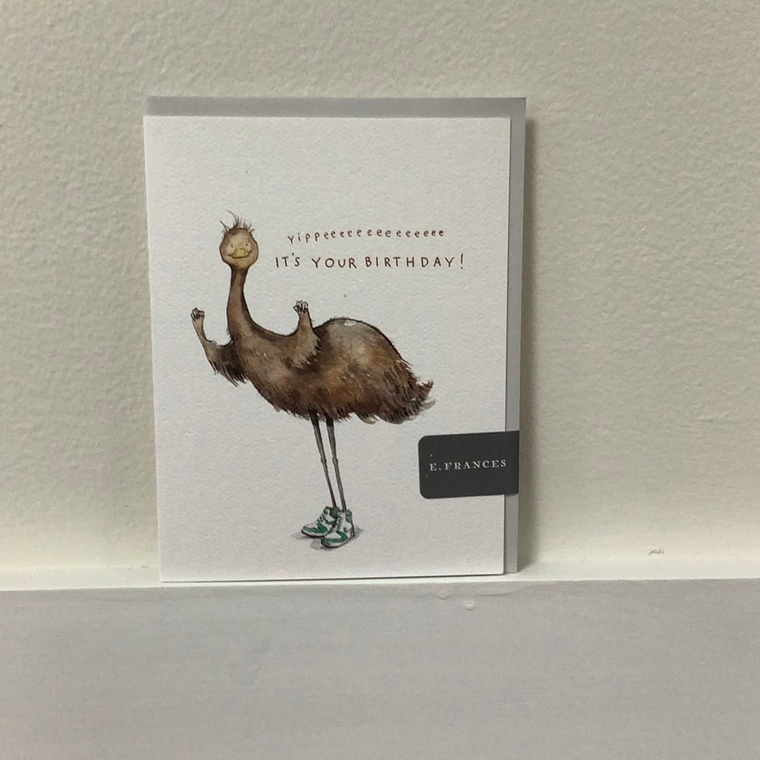 Emu Birthday Card