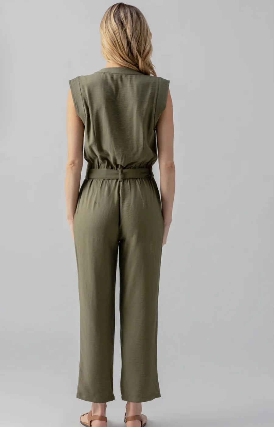 Prima Jumpsuit - Burnt Olive
