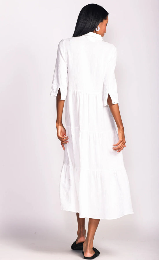 Dolores Cover-Up Dress - White