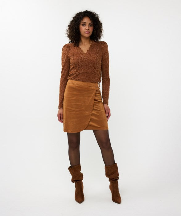 Lace Top - Brandy