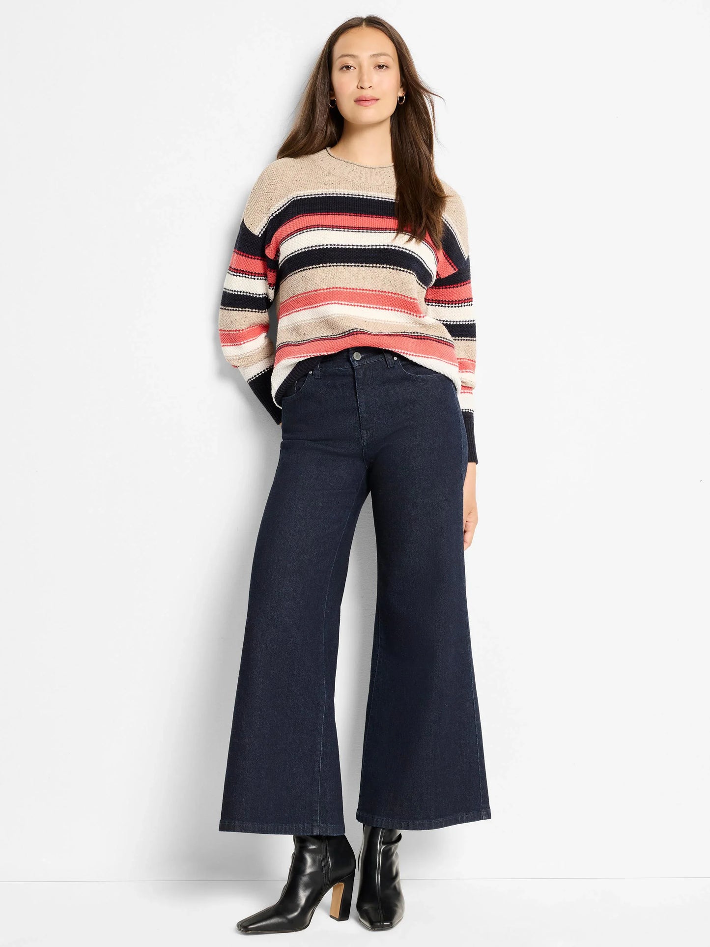 Mixed Stripe Sweater - Neutral Multi