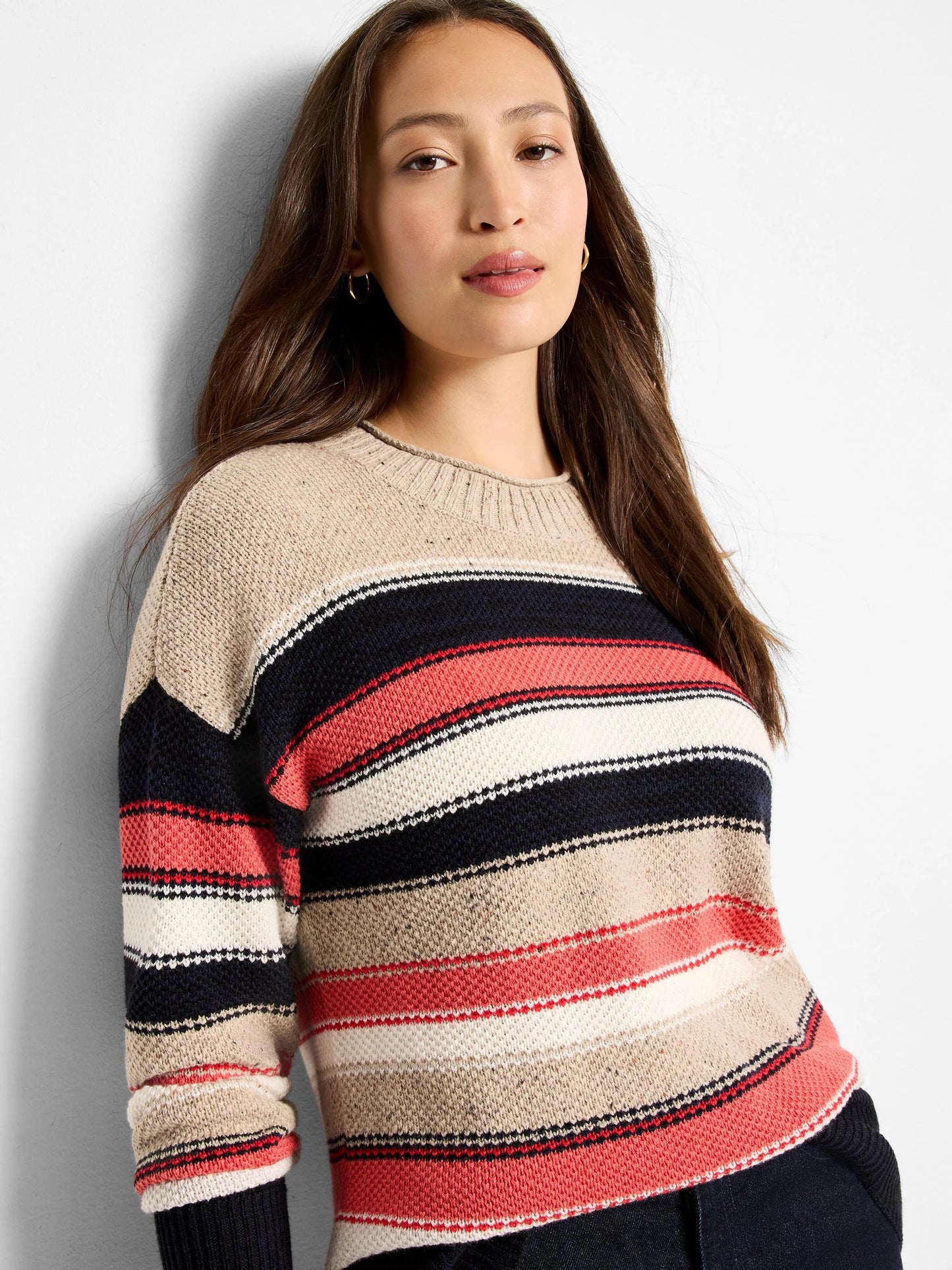 Mixed Stripe Sweater - Neutral Multi