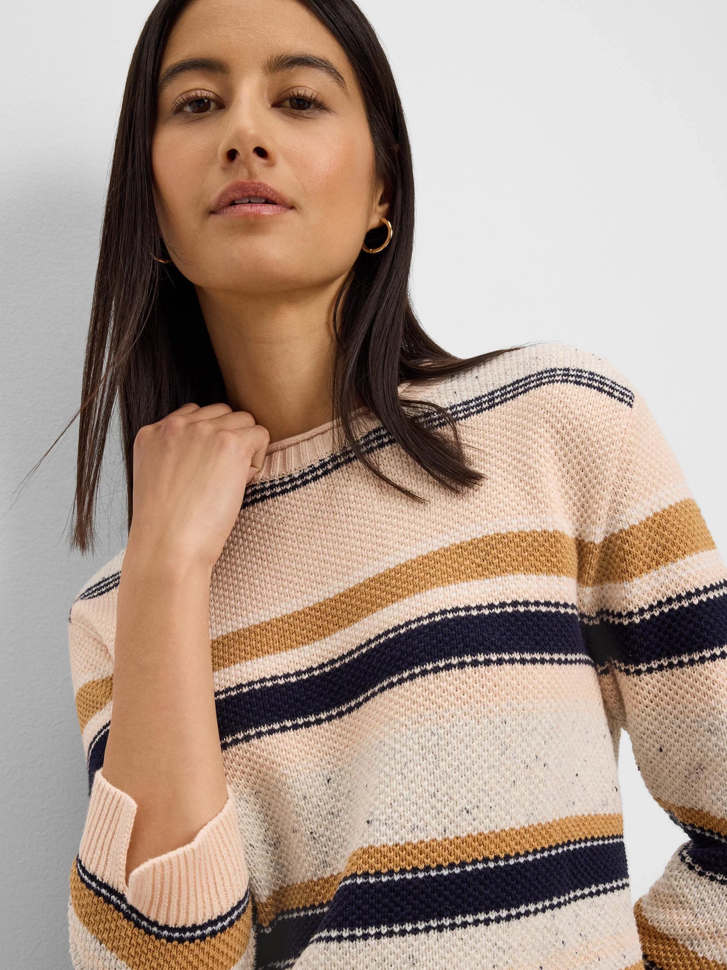 Mixed Stripe Sweater - Neutral Multi