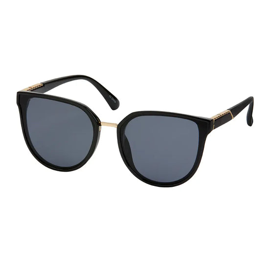 Inlay Cat Eye Sunglasses - Black