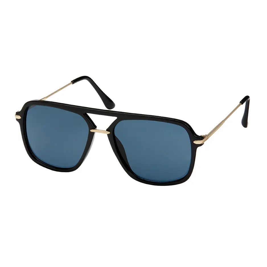 Modern Square Aviator Sunglasses - Black