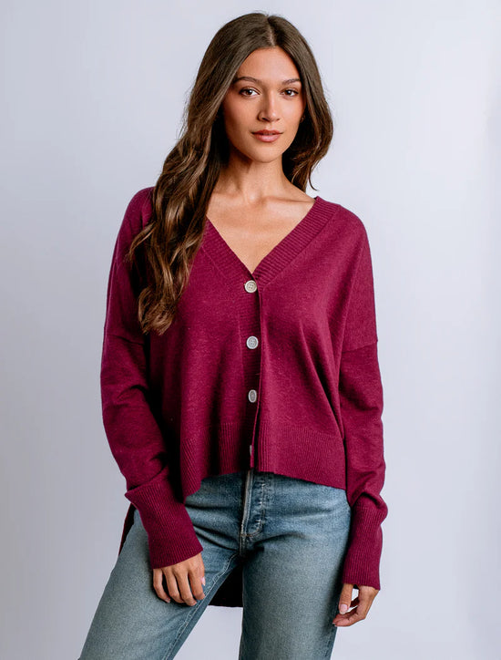 Wagner Cardigan Sweater - Bordeaux
