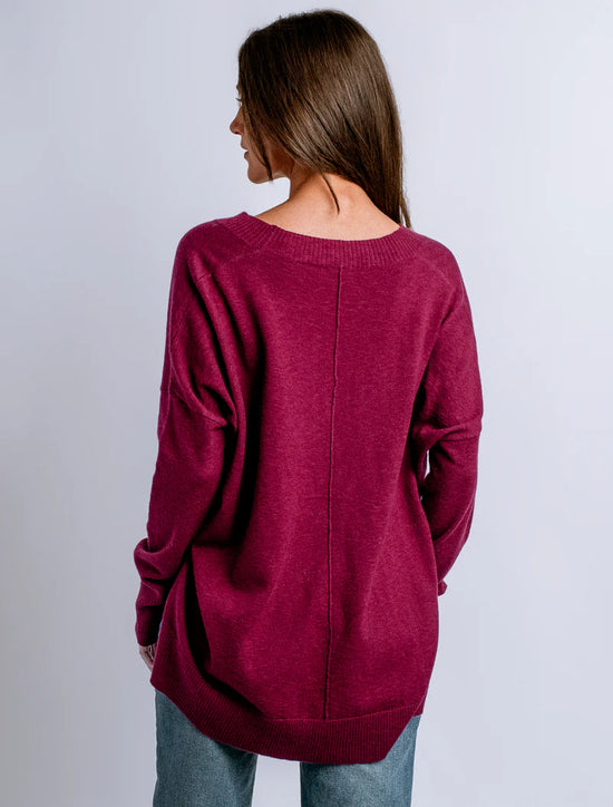 Wagner Cardigan Sweater - Bordeaux