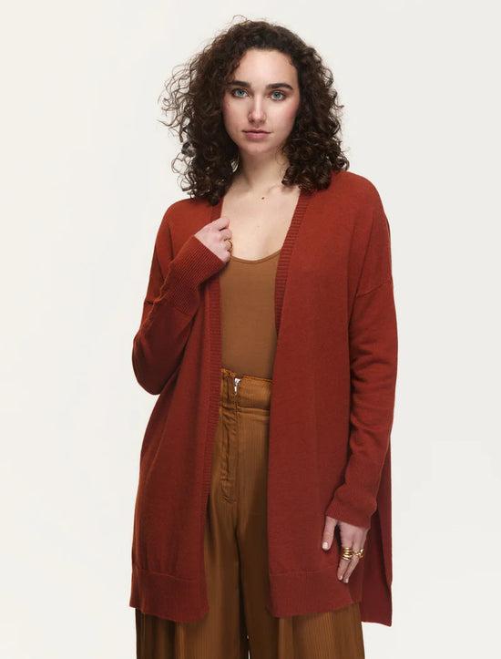 Wagner Duster Cardigan Sweater - Burnt Sienna