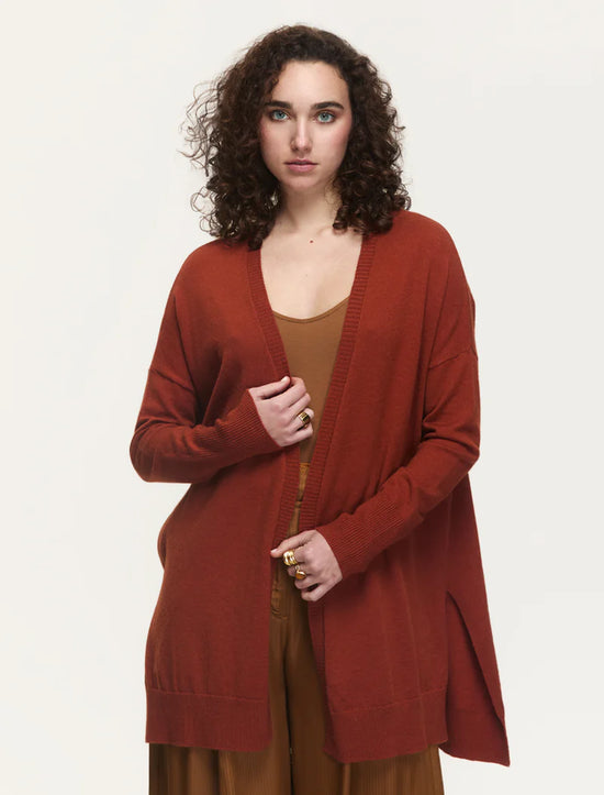 Wagner Duster Cardigan Sweater - Burnt Sienna