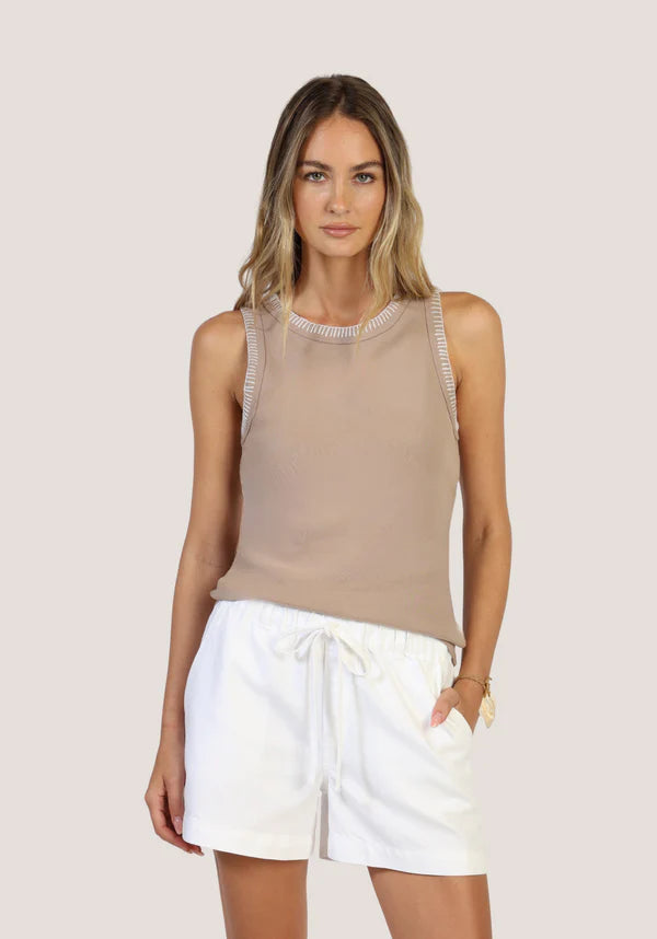Jude Tank Top - Desert White (Dew)