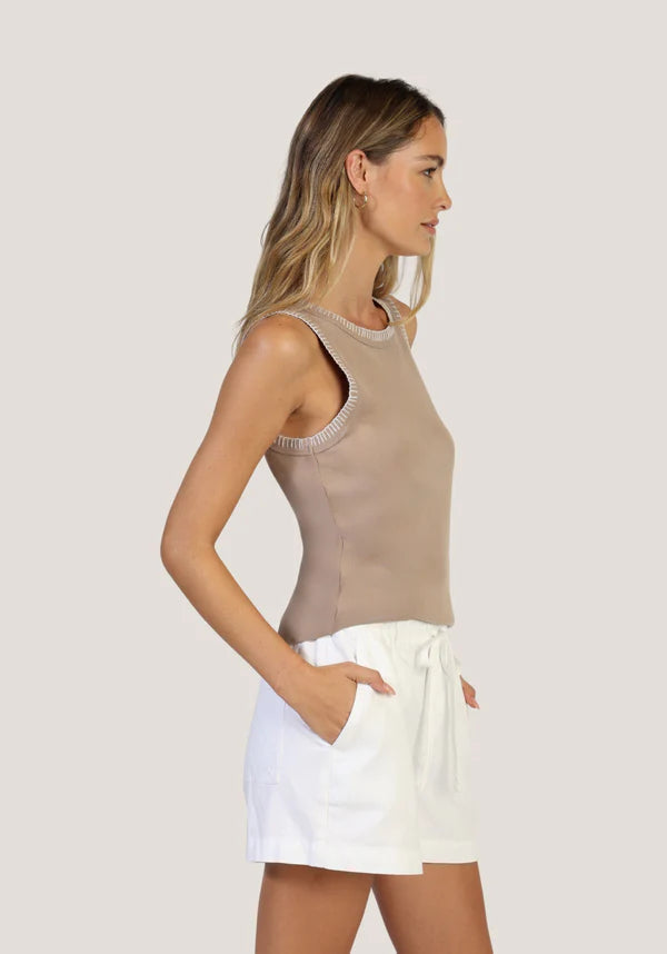 Jude Tank Top - Desert White (Dew)