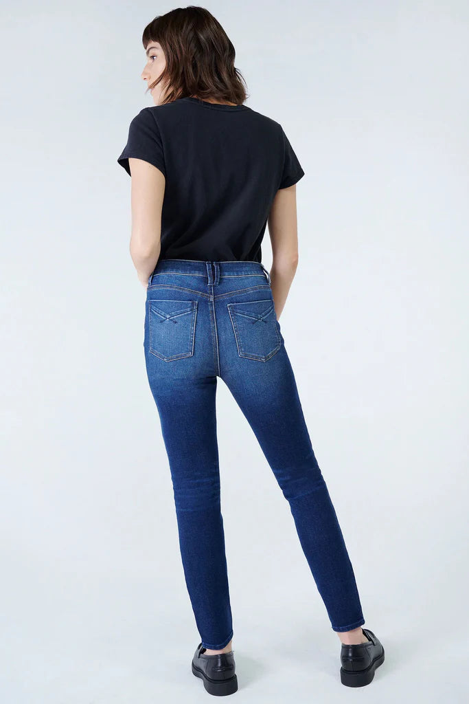 Georgia Mid-Rise Straight Leg Jeans - Verse
