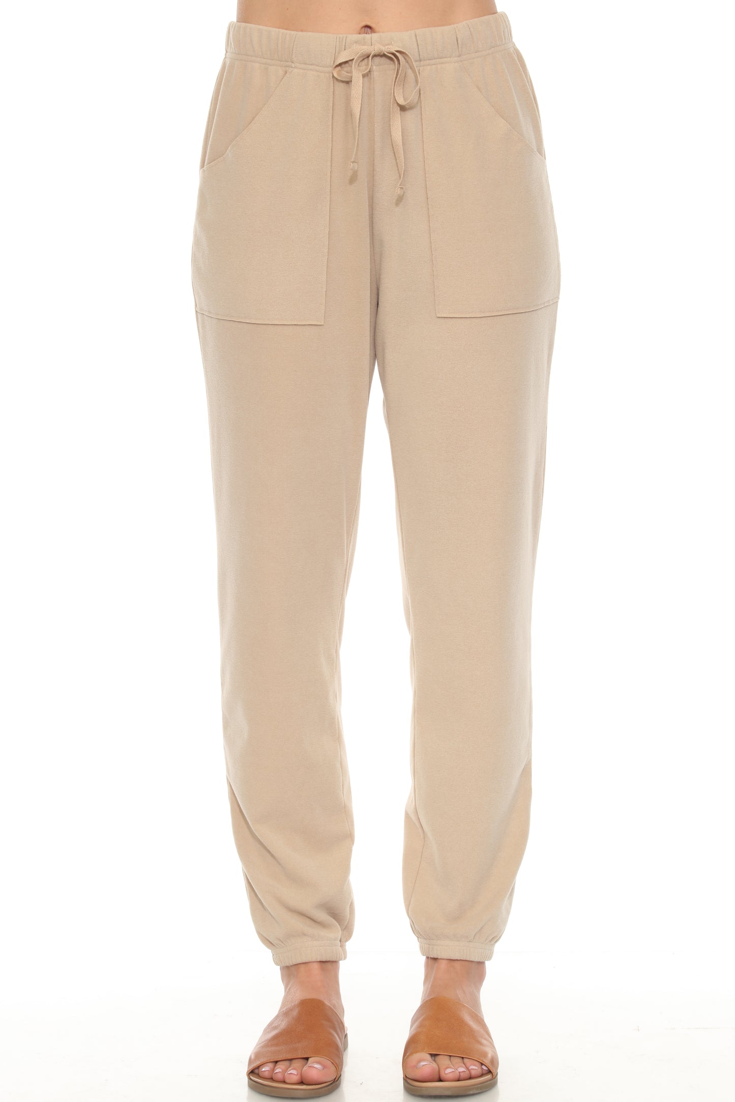 Double Faced Fleece Elsa Jogger Pants - Cashmere