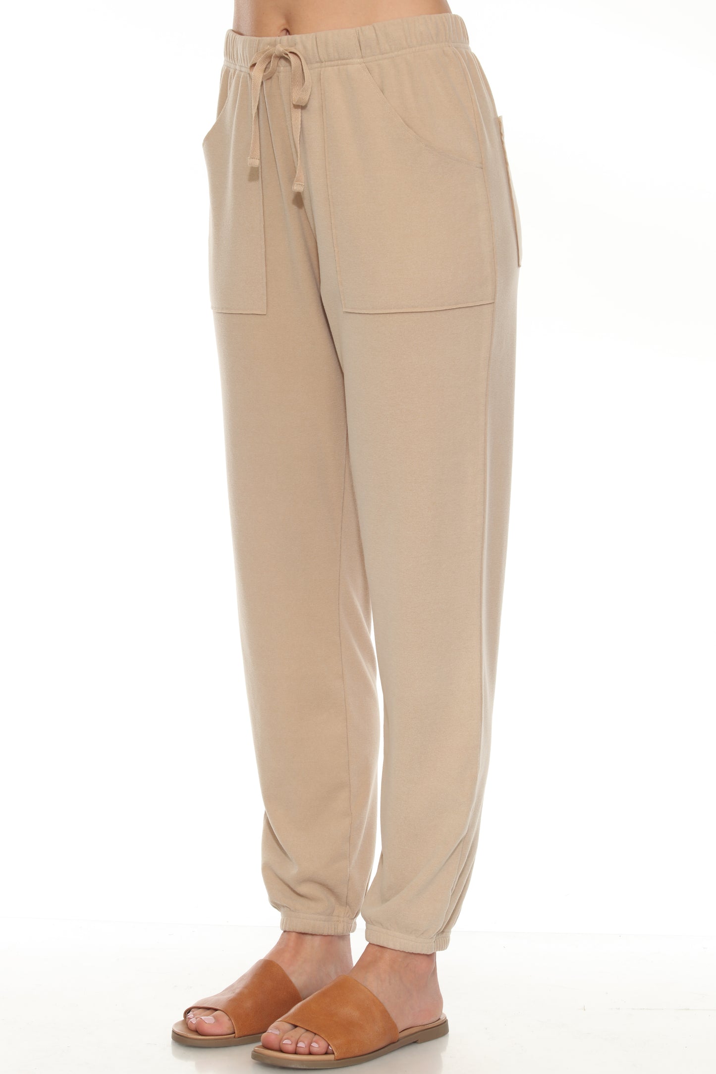 Double Faced Fleece Elsa Jogger Pants - Cashmere