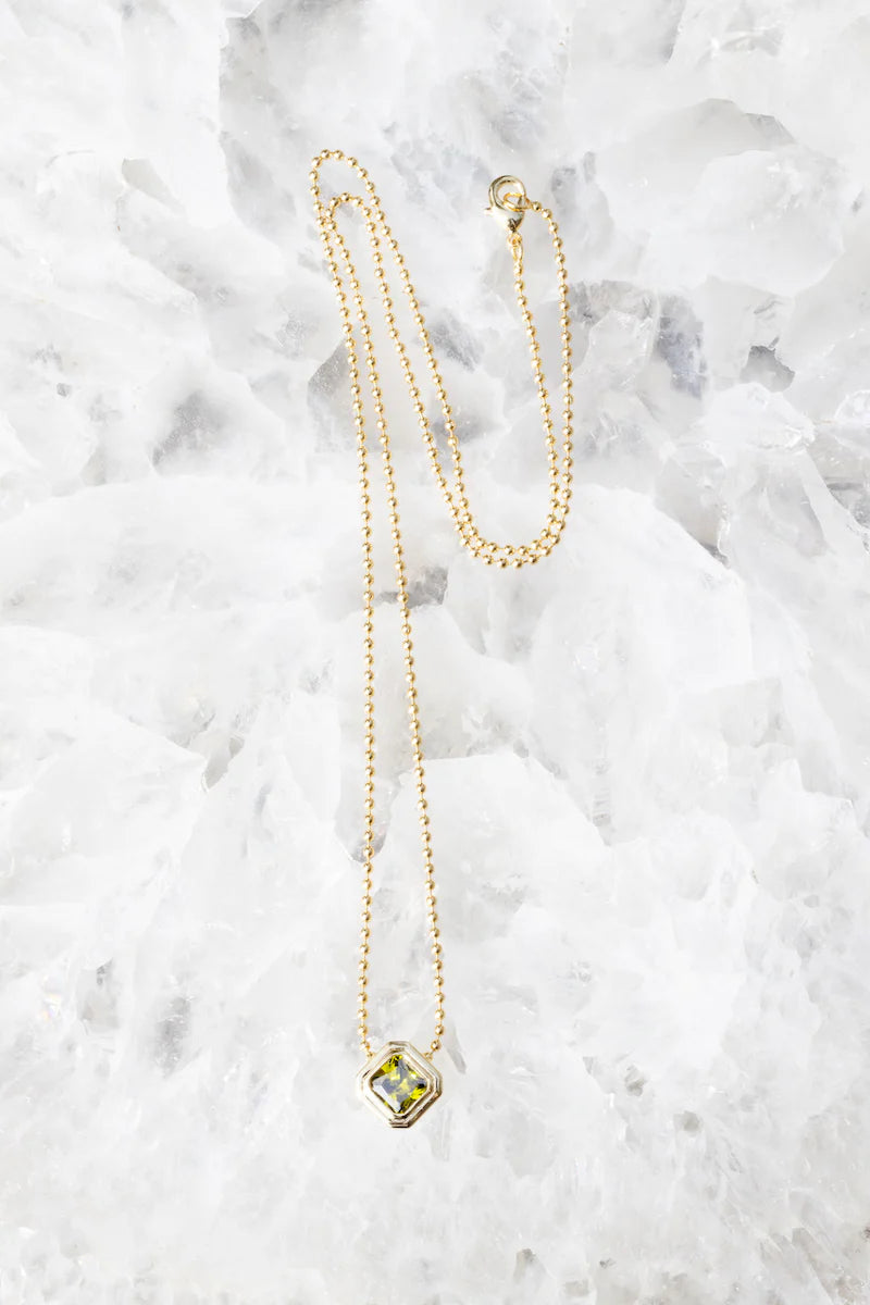 Icon Necklace with Peridot