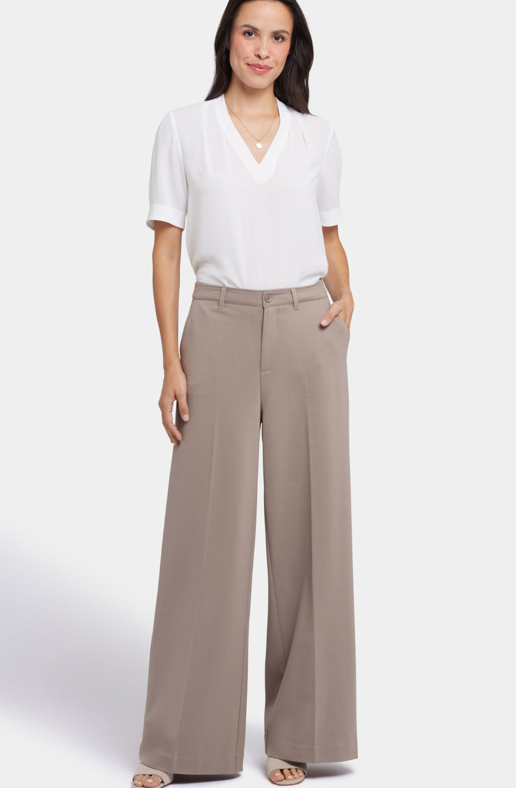Whitney Wide Leg Pants - Saddlewood