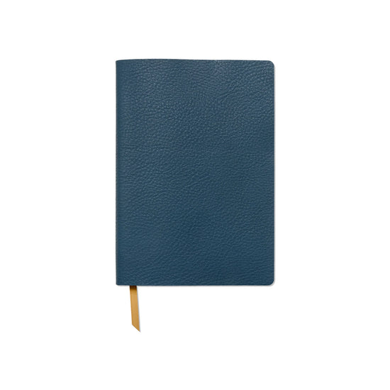 Undated Daily Planner with Vegan Suede Cover - Midnight Blue