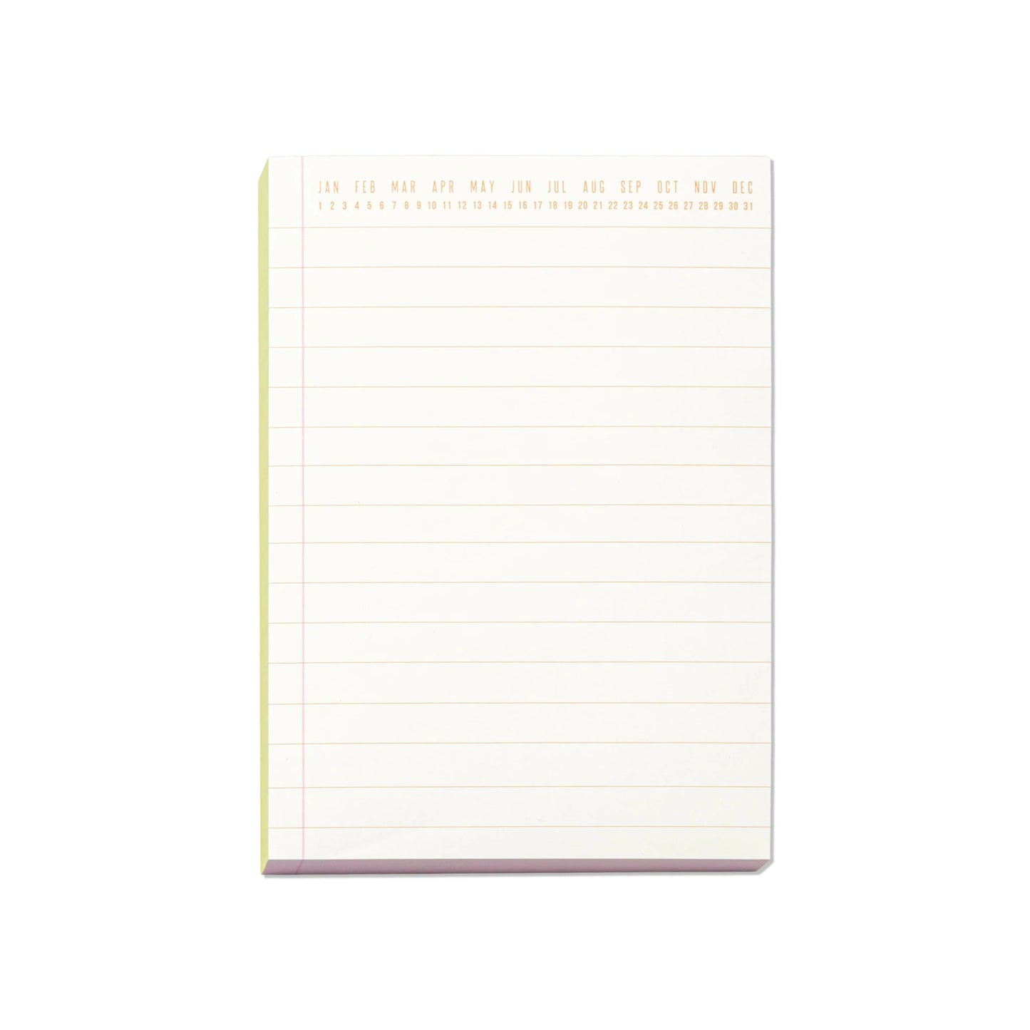Color Block Notepad - Chartreuse & Pink