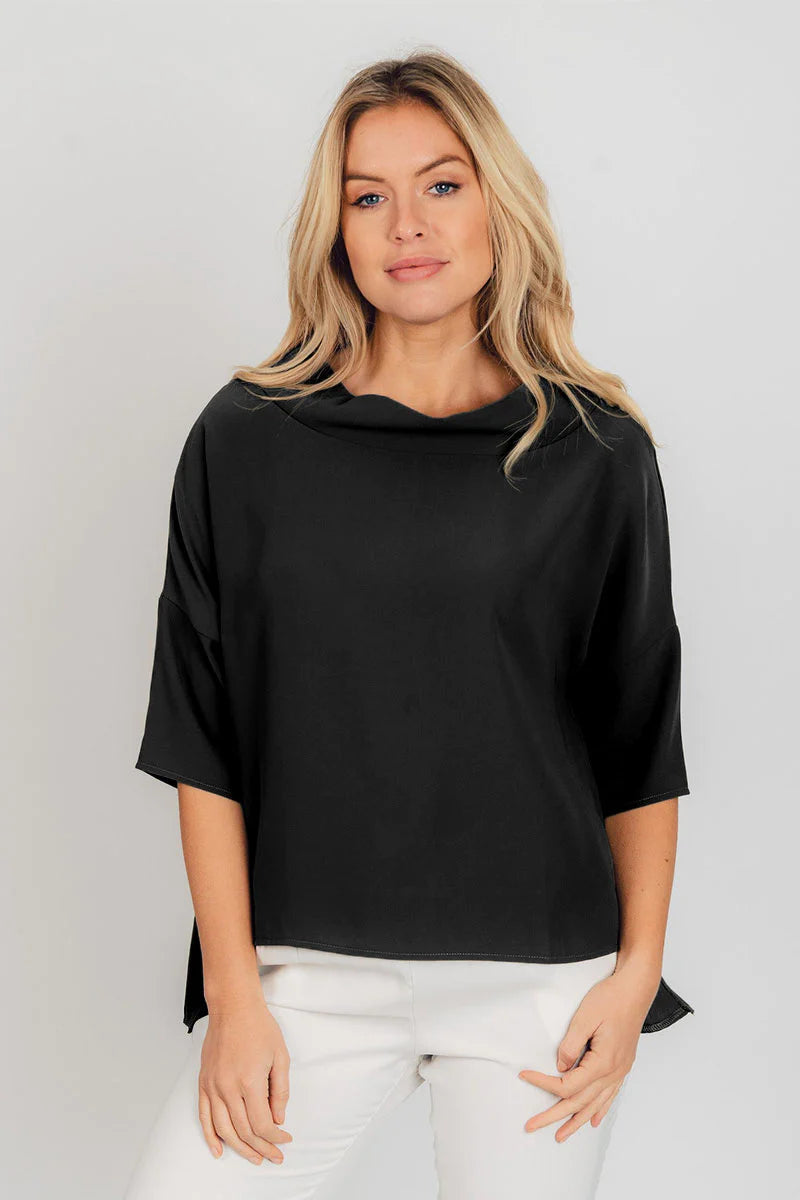 Load image into Gallery viewer, Audrey Cowl Neck Sweater - Black
