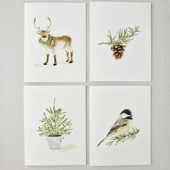 Evergreen Notecards - Set of 8
