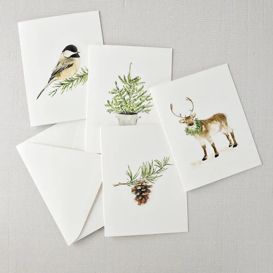 Evergreen Notecards - Set of 8