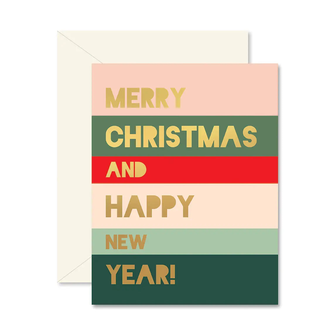 Holiday Color Block Greeting Card