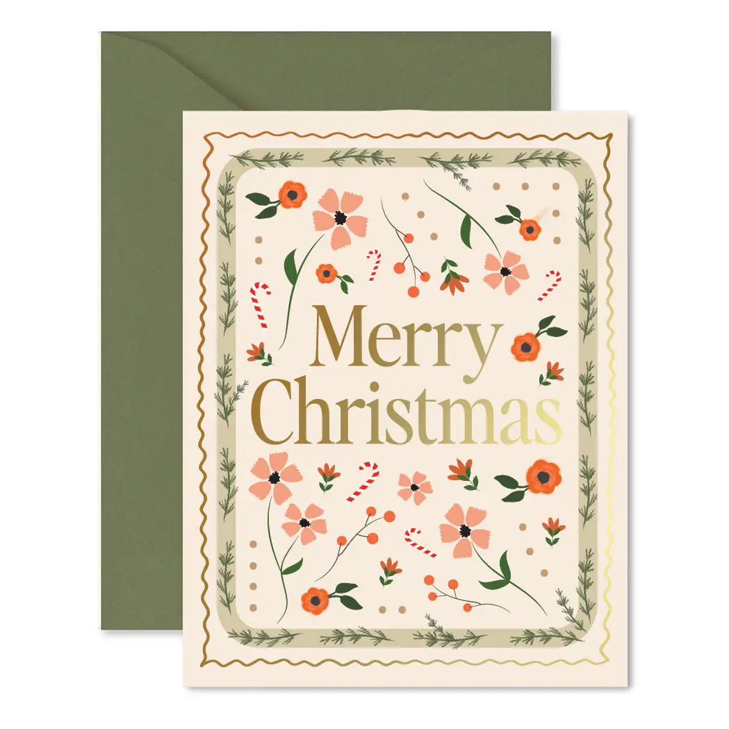 Christmas Mosaic Holiday Greeting Card