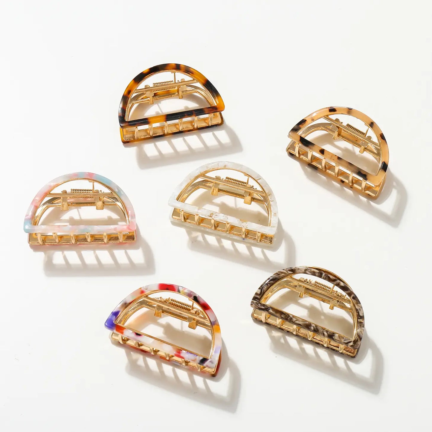 Half Moon Metal Claw Hair Clip