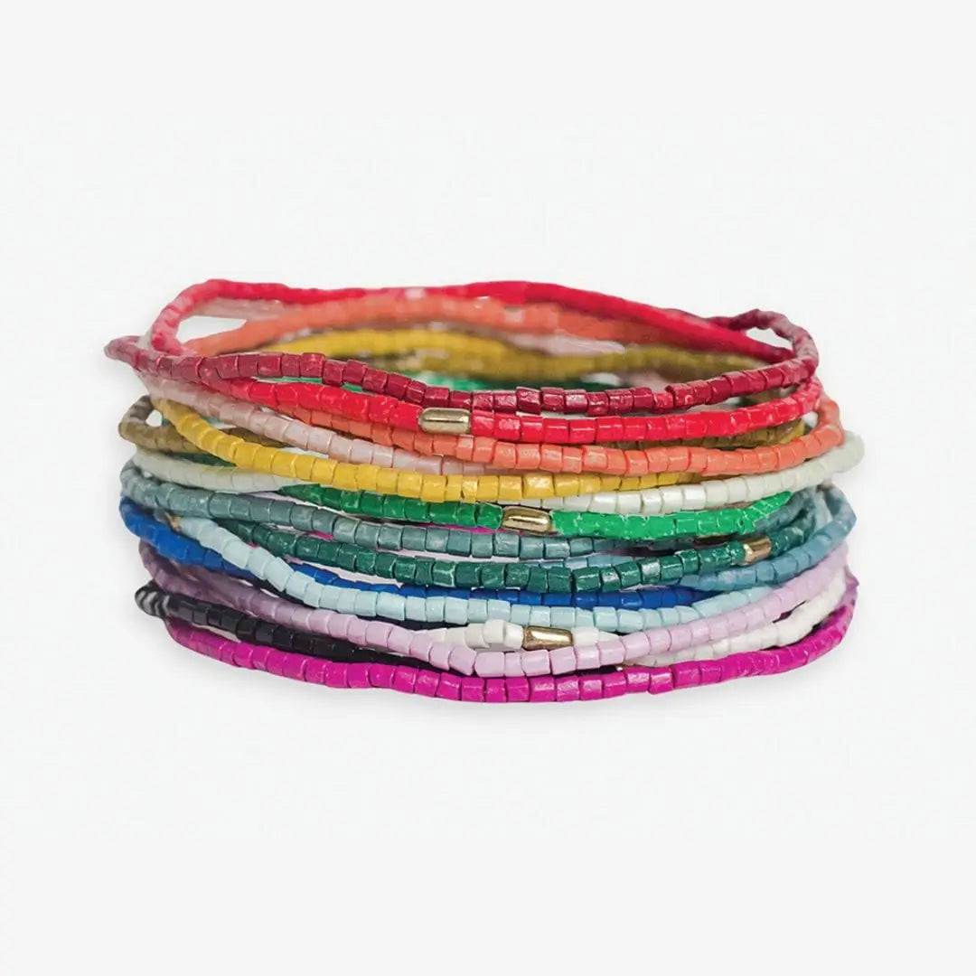Chelsea Stacked Beaded Bracelet Set - Multi-Color