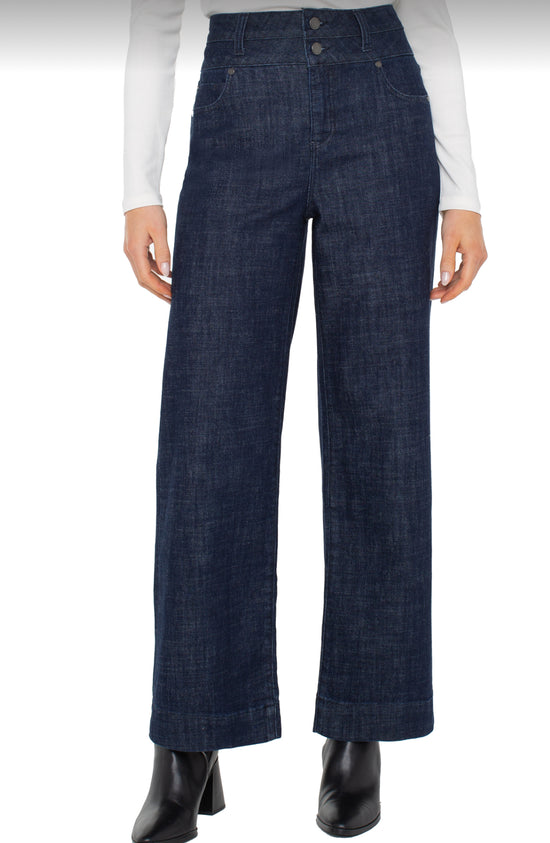 Stride High Rise Wide Leg Jeans - Indigo Rinse