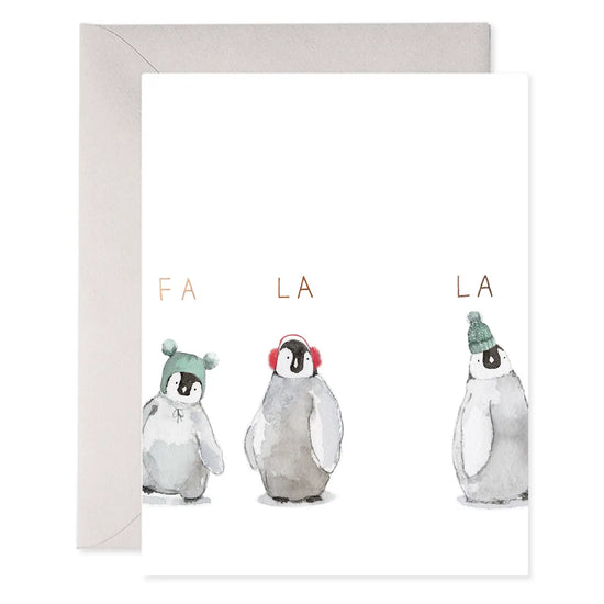 Cozy Penguins Holiday Greeting Card
