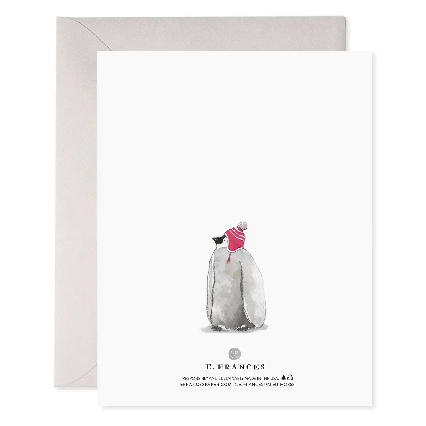 Cozy Penguins Holiday Greeting Card