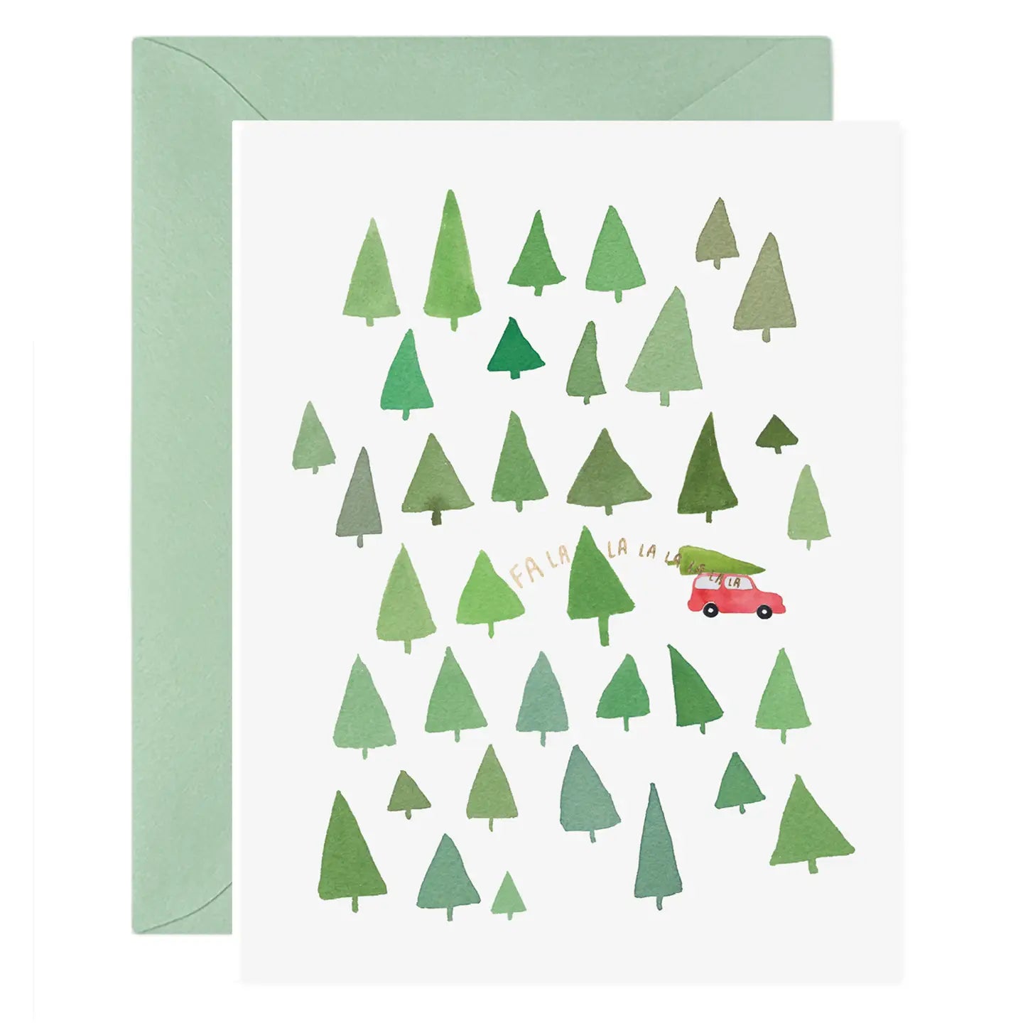 Fa La La La La Trees Holiday Greeting Card Boxed Set - Set of 6