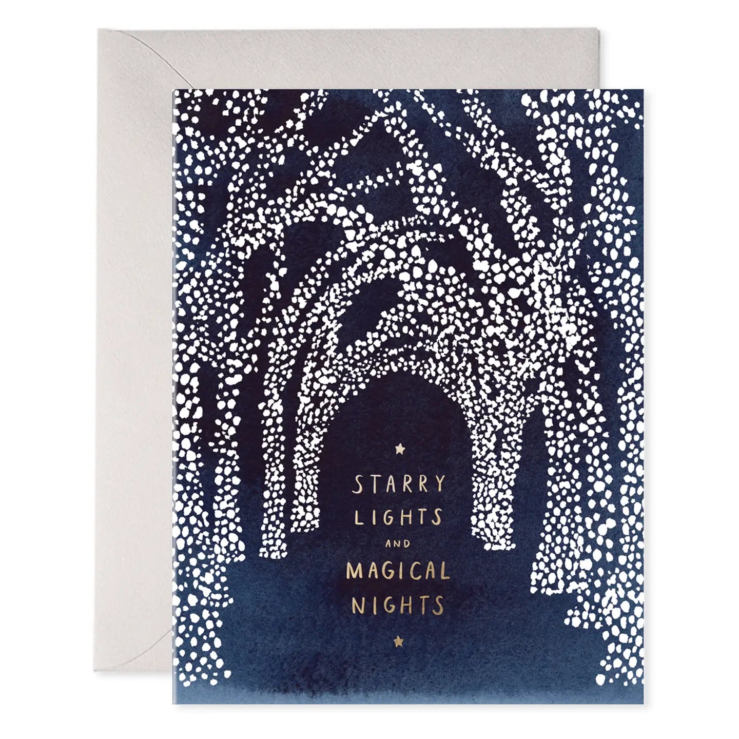 Starry Lights Hanukkah Greeting Card