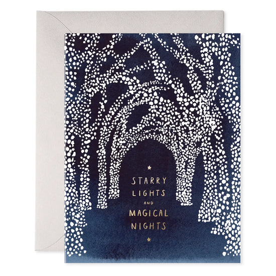 Starry Lights Hanukkah Greeting Card