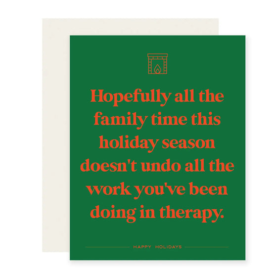 Family Therapy Holiday Greeting Card