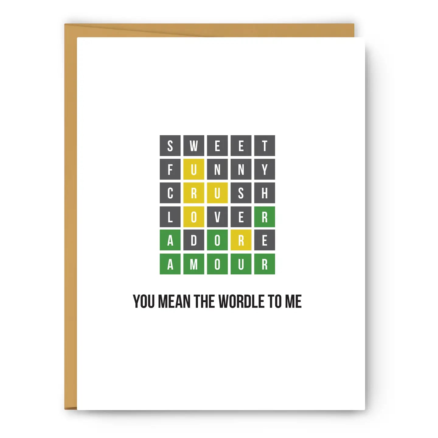 You Mean the Wordle to Me Greeting Card
