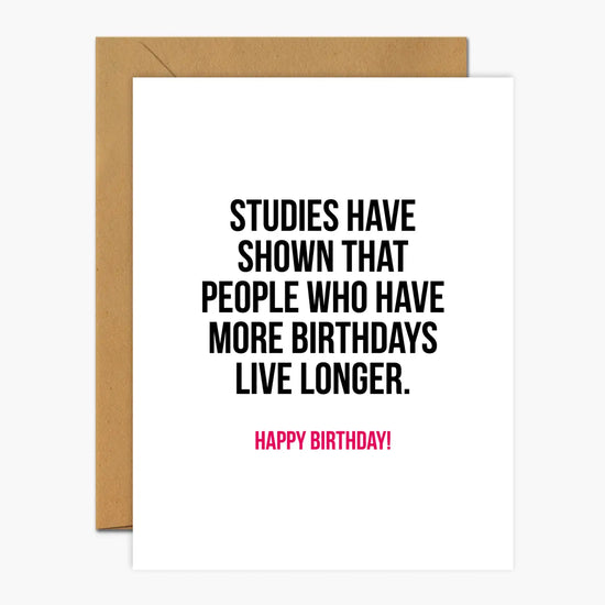 Studies Have Shown Greeting Card