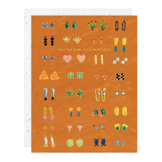Earrings Friendship Greeting Card