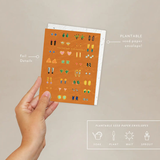 Earrings Friendship Greeting Card