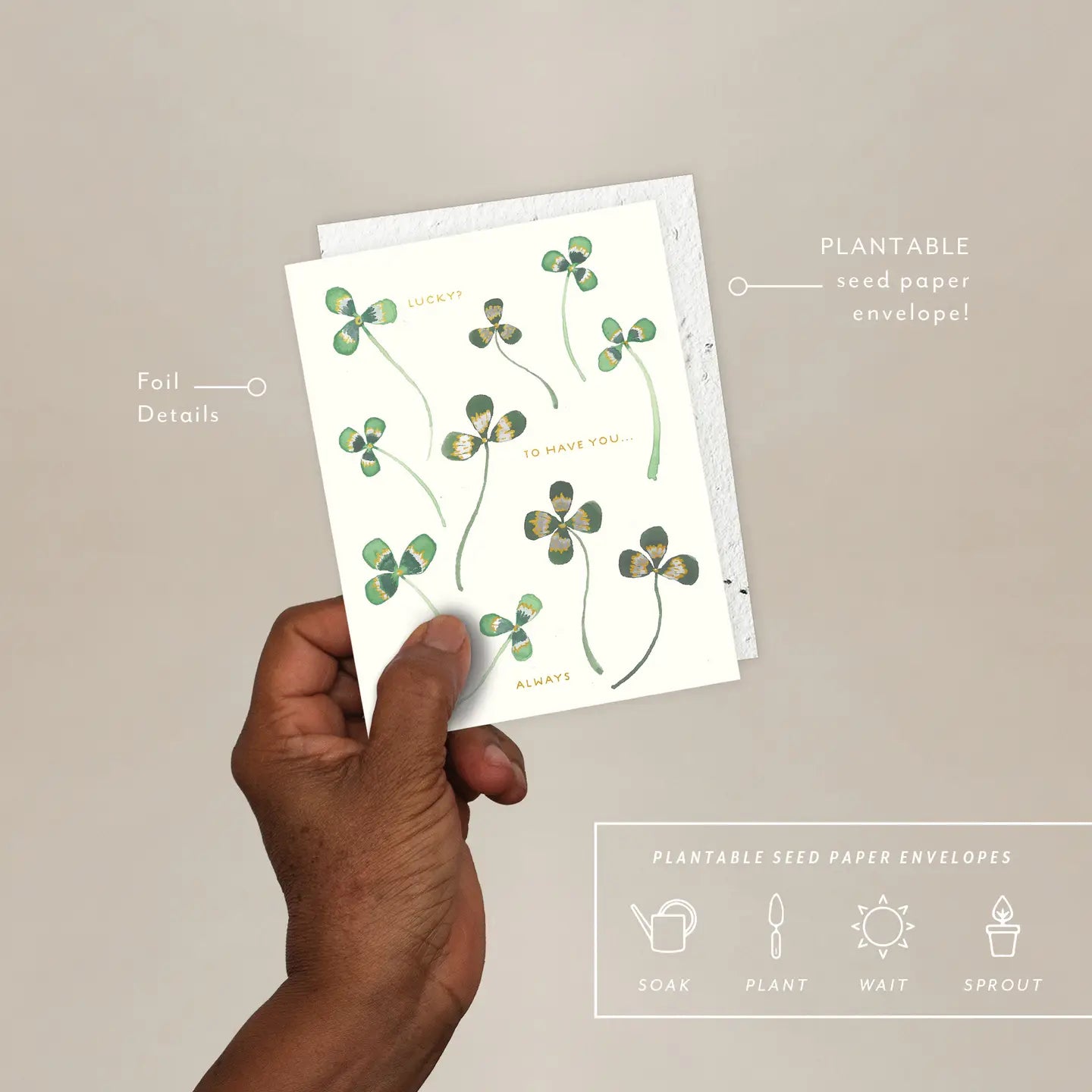 Lucky Me Friendship Greeting Card