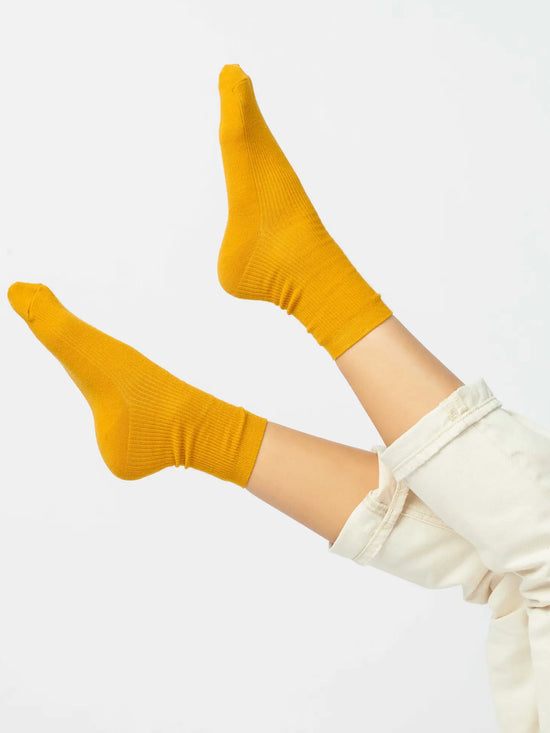 Goldenrod Socks - Merino Wool