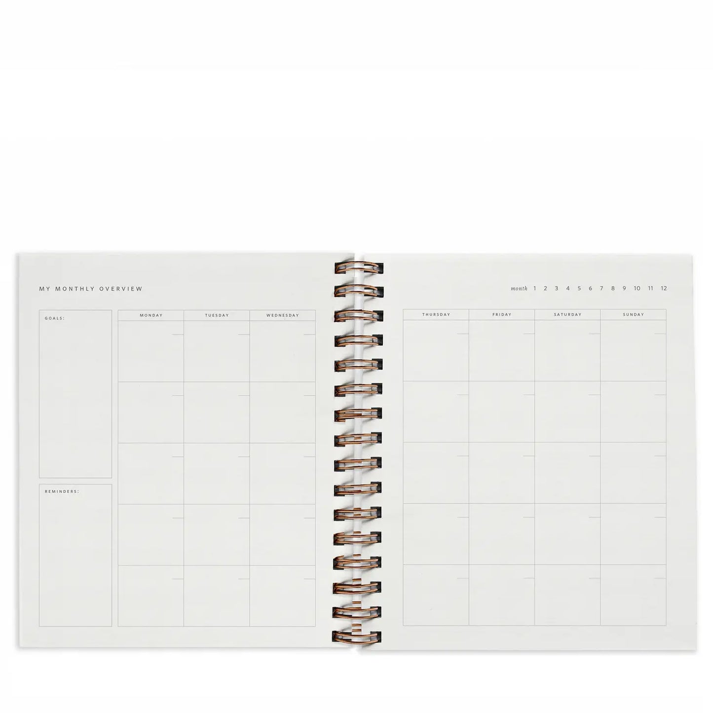 Quarterly Overview Planner - Dusty Rose