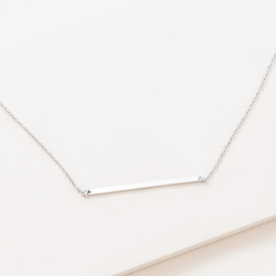 Load image into Gallery viewer, Modern Minimalist Bar Necklace - Silver

