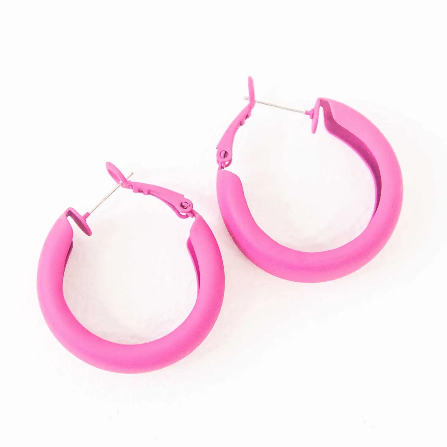 Eclectic Hoop Earrings - Pink