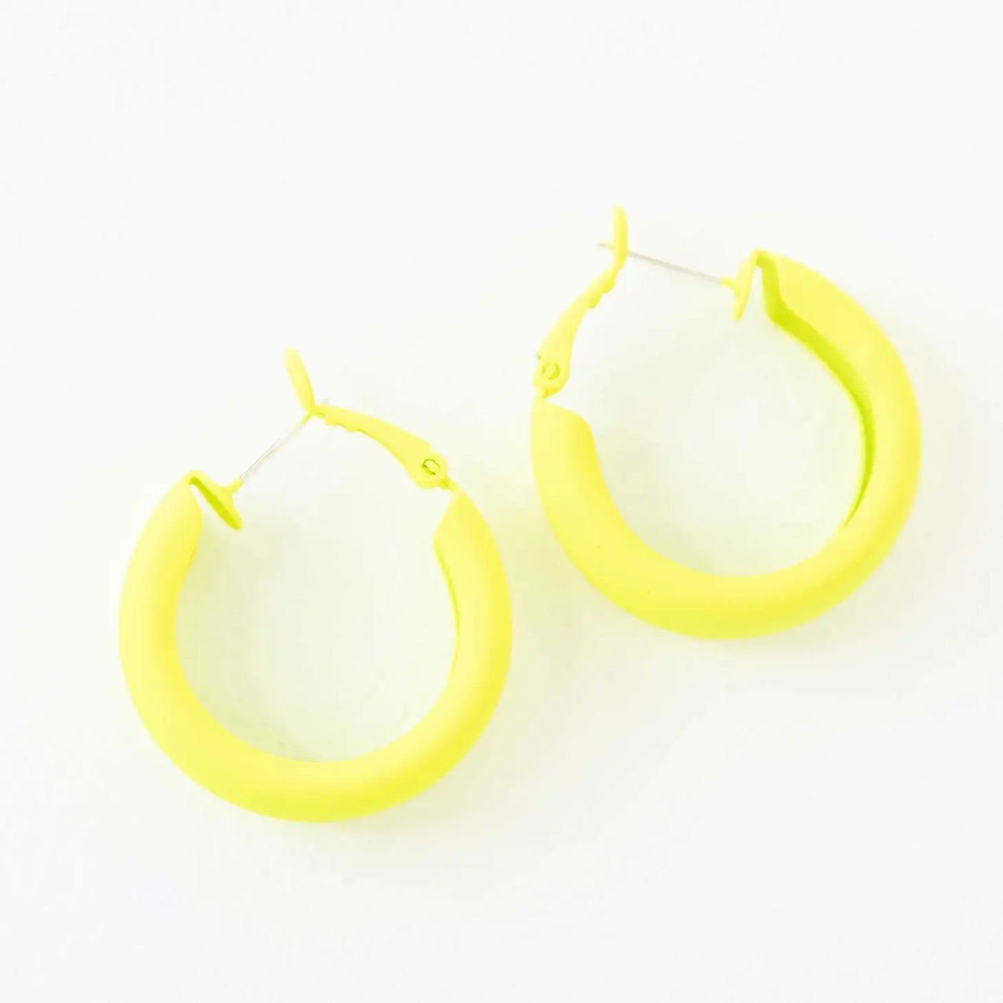 Eclectic Hoop Earrings - Yellow
