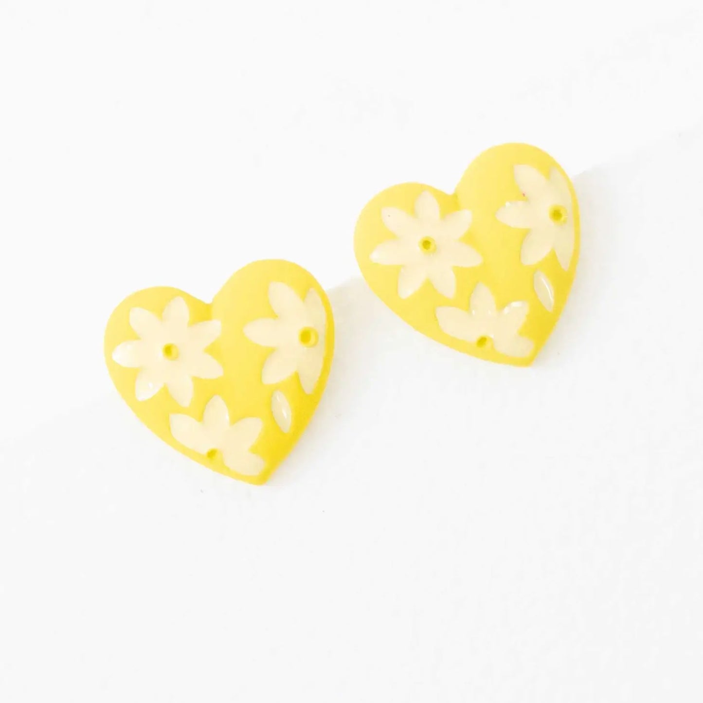 Flower Lover Stud Earrings - Yellow