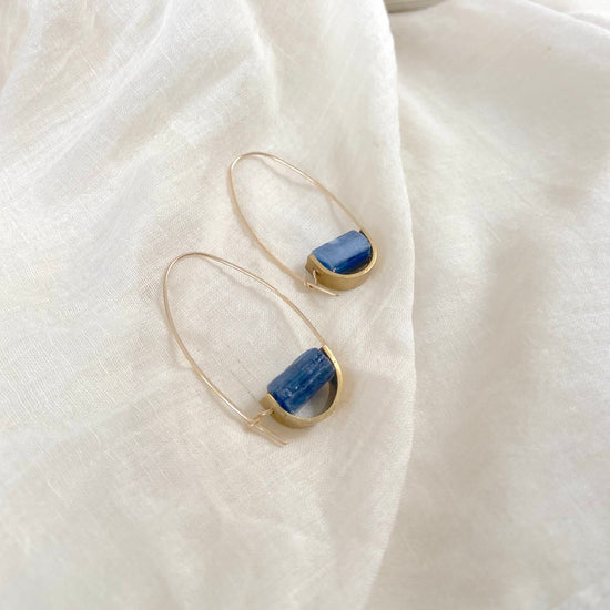 Belen Earrings - Blue Kyanite