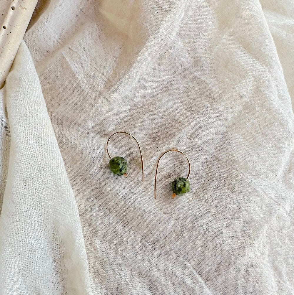 Scythe Earrings - Green Jambaba