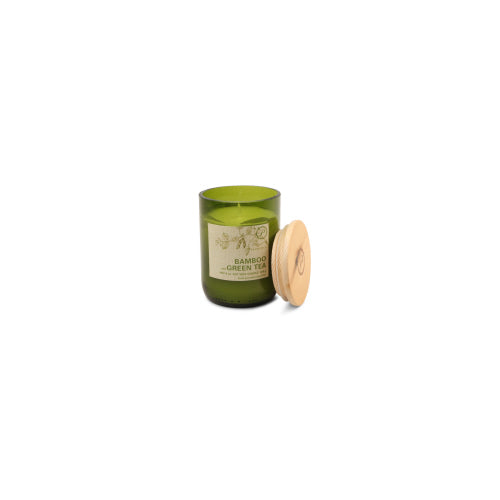 ECO Green Glass Candle - Bamboo & Green Tea